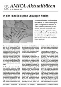 Titelblatt AMICA-Aktualitäten Nr. 38